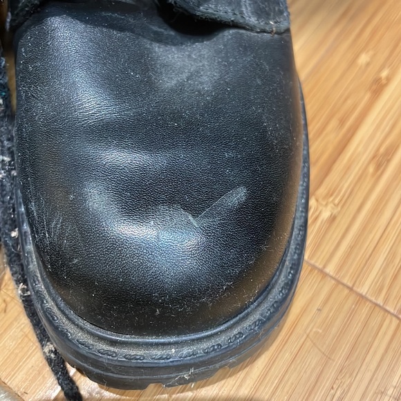 Black Leather Boots Size 8 US - Picture 5 of 6